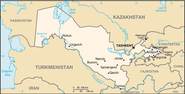 Uzbekistan <font size=-2>(Source: CIA Fact Book)</font>