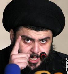 Shiite cleric Moqtada al-Sadr in December, 2006 <font size=-2>(Source: CNN)</font>