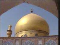 Golden dome of al-Askariya shrine in Samarra, near Baghdad