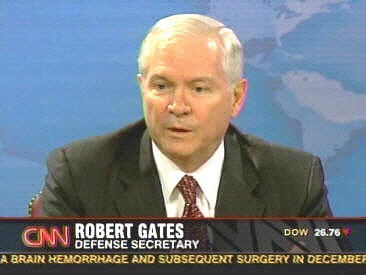 Secretary of Defense Robert Gates <font face=Arial size=-2>(Source: CNN)</font>