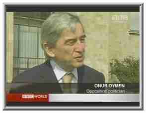 Onur Oymen, leader of the secularist Republican People's Party (CHP), is also running for President. <font size=-2>(Source: BBC)</font>