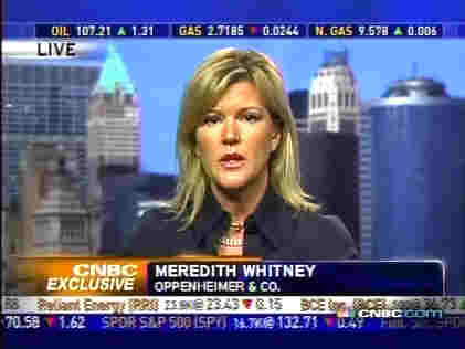 Meredith Whitney <font face=Arial size=-2>(Source: CNBC)</font>