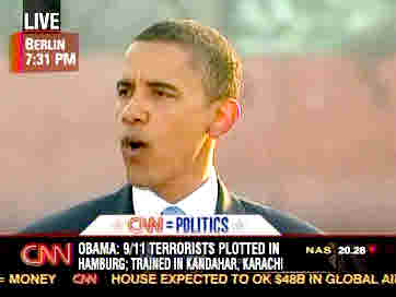 Barack Obama in Berlin <font face=Arial size=-2>(Source: CNN)</font>