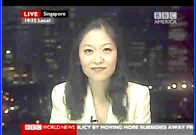  Juliana Liu, BBC's Singapore business reporter <font face=Arial size=-2>(Source: BBC)</font>