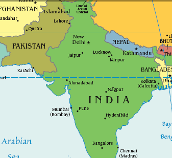 Afghanistan, Pakistan and India