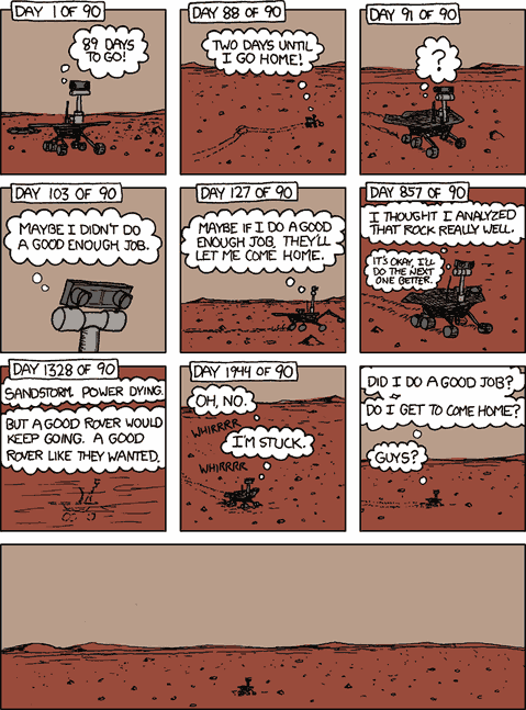 The end for Spirit Rover <font size=-2>(Source: xkcd)</font>