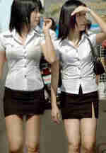 Thai schoolgirl uniforms