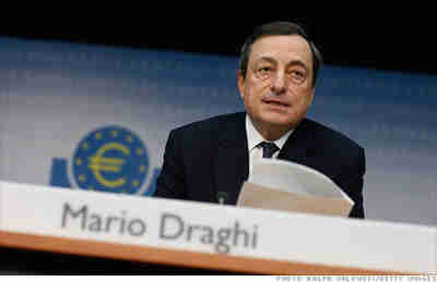 ECB president Mario Draghi