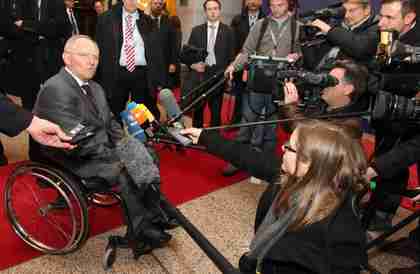 Wolfgang Schäuble on Thursday (AP)