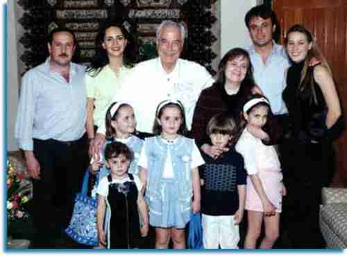 The Tlass family in the 1990s. Manaf is on the right.