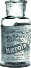 Bayer's pre-WW I bottle containing 5 grams of heroin