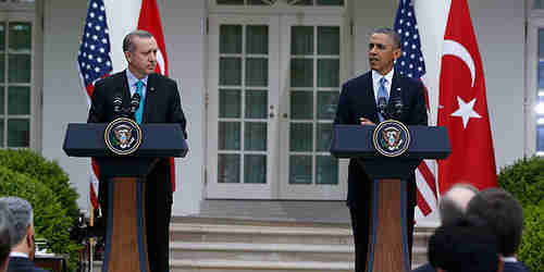 Prime Minister Erdogan and President Obama on Thursday (Reuters)