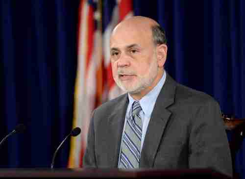 Fed Chairman Ben Bernanke on Wednesday, announcing postponement of 'tapering' (AP)