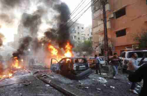 Car bombing in Beirut on Thursday (AFP)