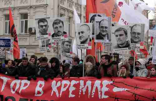 Anti-Putin march in Moscow in February
