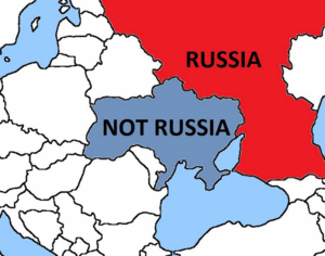 Canada's map of Russia and Ukraine for the Russians, because geography can be tough.