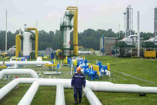Underground gas storage facility in Ukraine (Bloomberg)