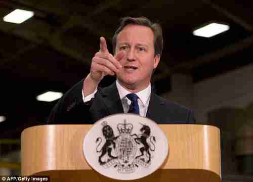 David Cameron on Friday (AFP/Getty)
