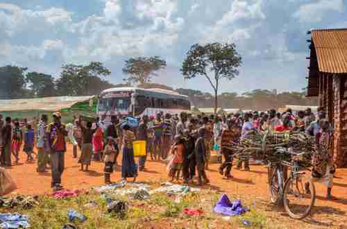 Refugees from Burundi arrive at the Nyarugusu refugee camp in western Tanzania (Reuters)