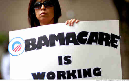 An Obamacare promotional banner from happier days (Teneshia LaFaye)