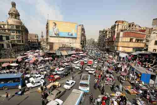 Downtown Cairo on March 9 (Reuters)