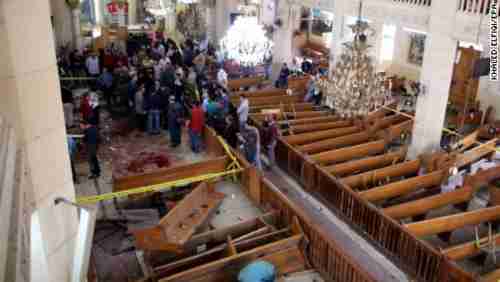 Church bombing in Tanta, Egypt, on Sunday