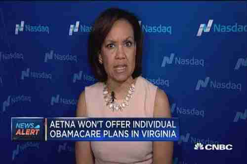 CNBC reporter Bertha Coombs is furious that Aetna is pulling out of Virginia Obamacare (CNBC)