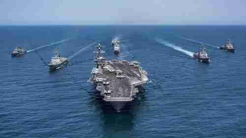 USS Carl Vinson aircraft carrier strike group (Reuters)