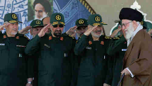 Iran's IRGC generals salute Supreme Leader Khamenei