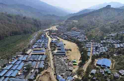 The Je Yang camp for Kachin refugees along China's border in Burma (AP)