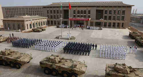 Opening ceremony of China's military base in Djibouti, August 1, 2017 (AFP)