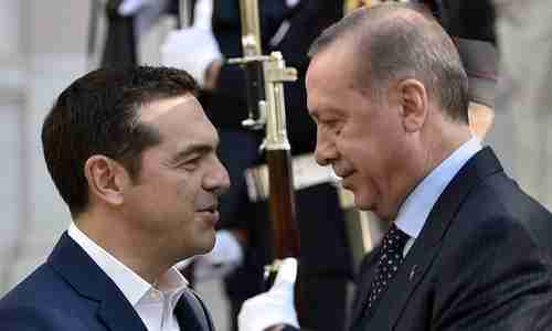 Alexis Tsipris and Recep Tayyip Erdogan meeting in Athens last December (AFP)