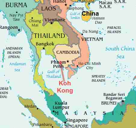 China is building a massive deep-water seaport project in Cambodia's Koh Kong province along the Gulf of Thailand