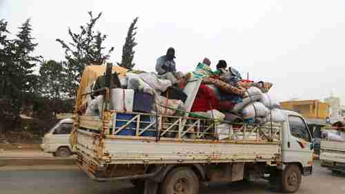 Over 120,000 civilians are fleeing their homes in Idlib and heading for Turkey's border (Sky News)