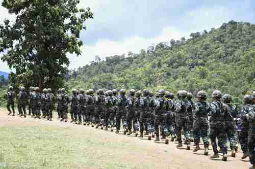 Burmese troops
