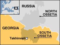 North and South Ossetia <font size=-2>(Source: BBC)</font>