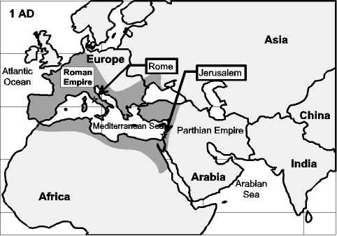  Roman Empire at its peak, around 120 AD