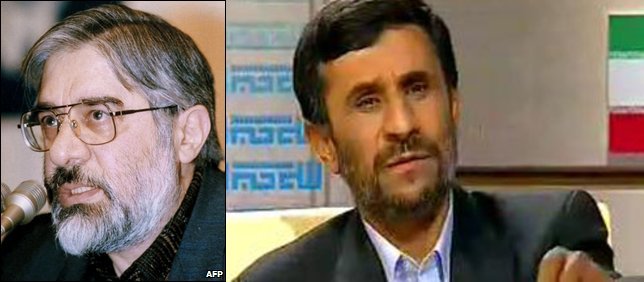 Mir-Hossein Mousavi and Mahmoud Ahmadinejad