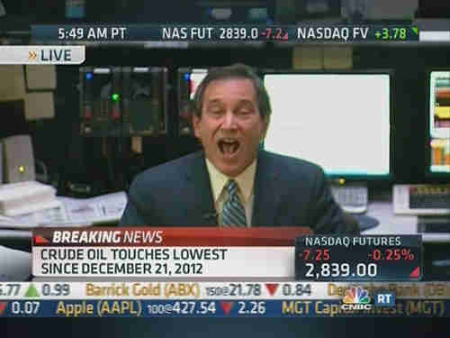 Rick Santelli discussing deflation on Monday morning (CNBC)
