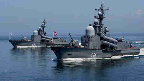Russian warships in the Mediterranean (Russia Today)