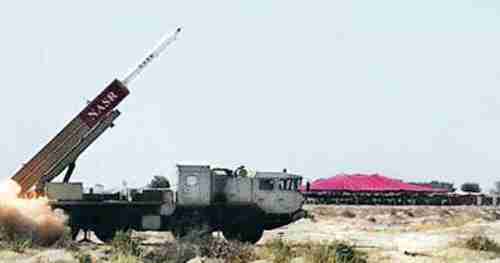 Nasr tactical nuclear weapon missile system
