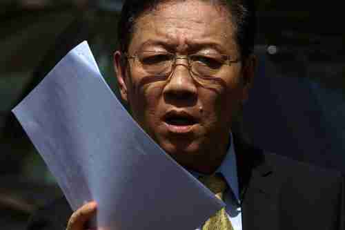 North Korea's ambassador Kang Chol tells the press on Monday that Malaysia is 'colluding with hostile forces,' referring to South Korea.  (Reuters)