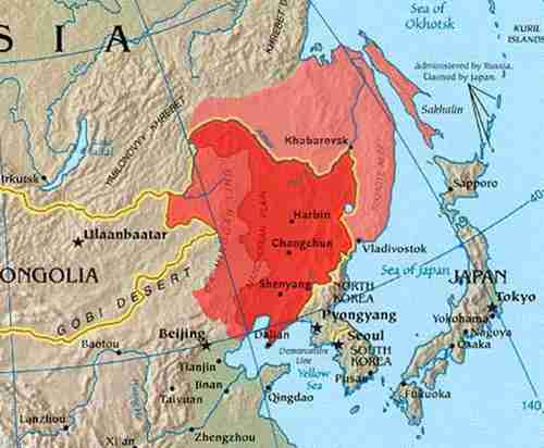 Map showing Khabarovsk and Vladivostok in Russia's Far East