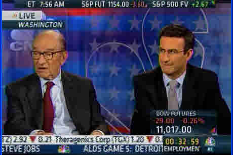 Alan Greenspan and Peter Orszag on Friday morning (CNBC)