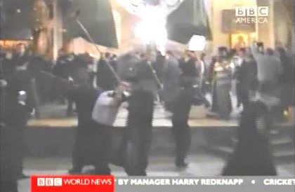 Broomstick brawl between rival clergymen in Bethlehem (BBC)