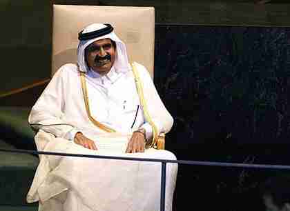 Qatar's emir, Sheikh Hamad bin Khalifa al-Thani