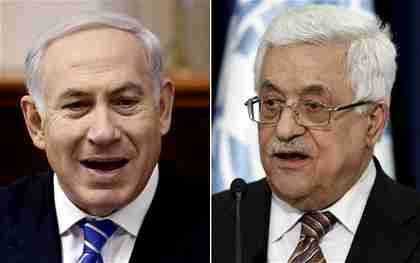 Benjamin Netanyahu and Mahmoud Abbas (EPA)