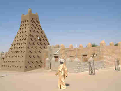 Historic mosque and museum in Timbuktu, Mali
