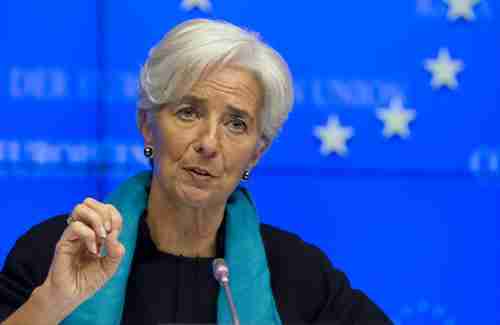 IMF chief Christine Lagarde at Tuesday 2 am press conference