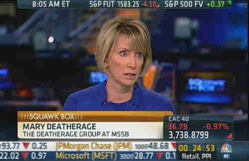 Mary Deatherage on Friday (CNBC)